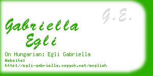 gabriella egli business card